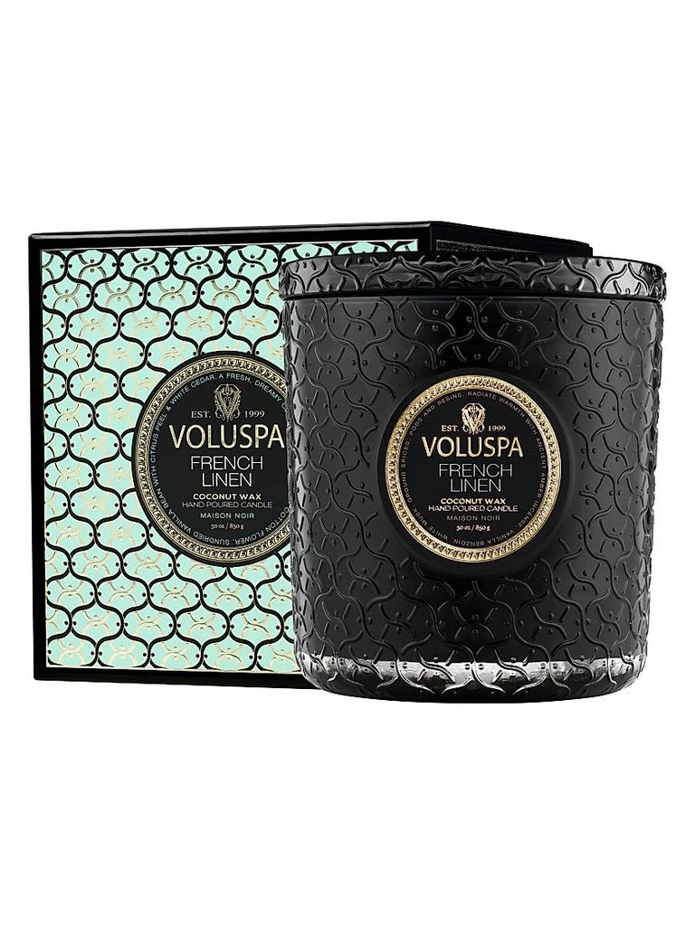 Voluspa French Linen Luxe Candle 1