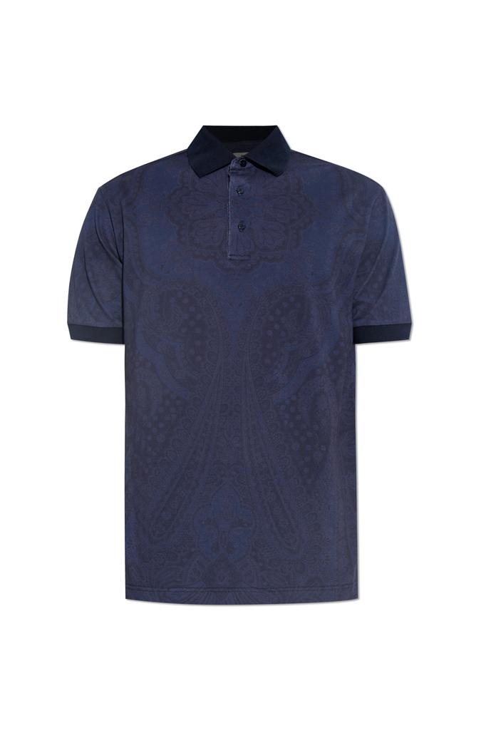 ポロシャツ ETRO Men Polo Shirts MRKF0004 AQ116BI083 Blue ETRO Cotton Pique Polo Shirt - Polo Shirts - BeyondStyle