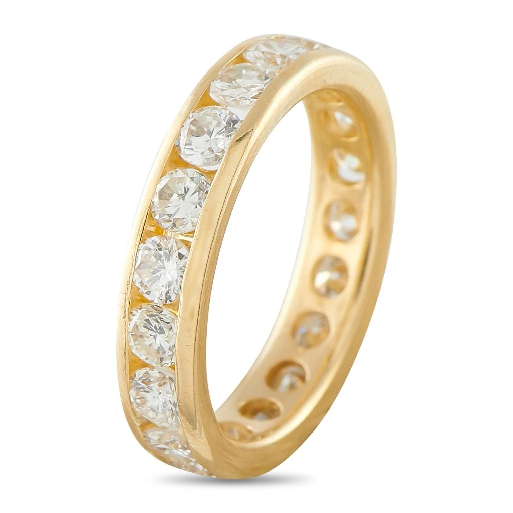 LB Exclusive 18K Yellow Gold 3.0ct Diamond Eternity Band Ring MF02-012226 2