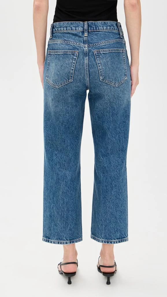 Reformation Arleth Mid Rise Straight Leg Cropped Jeans 2
