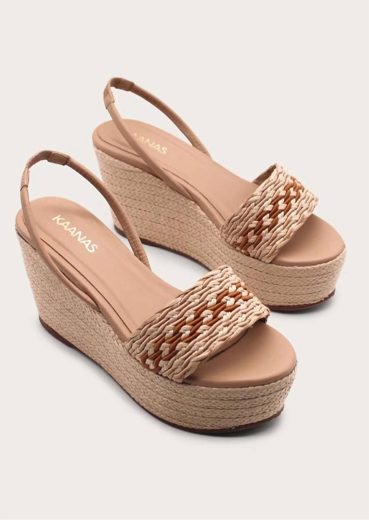 Kaanas Kaanas - Santiago Raffia wedge