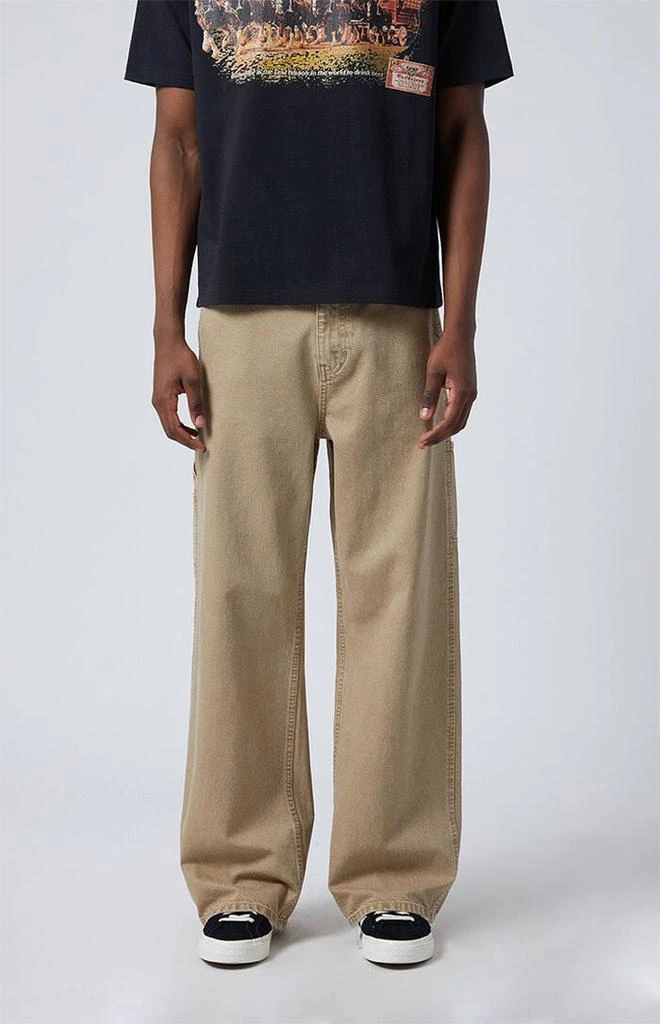 PacSun Blake Extreme Baggy Jeans Carpenter Tan 1