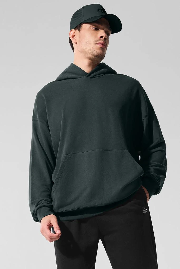 Alo Double Take Hoodie - Charcoal Green 1