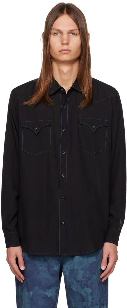 Double Rainbouu Black Contrast Shirt 1