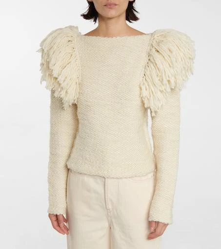 Isabel Marant Sully fringed wool-blend sweater 5
