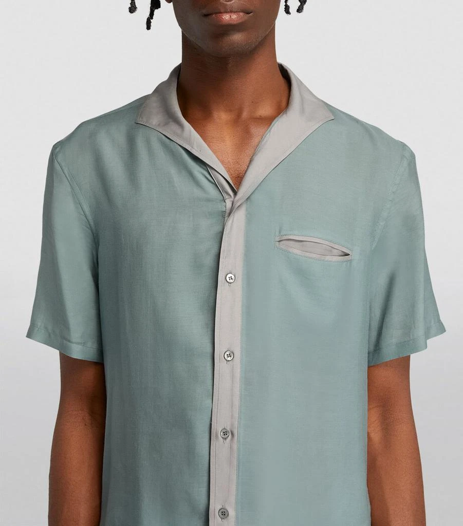 Giorgio Armani Silk Blend Short-Sleeve Shirt 6