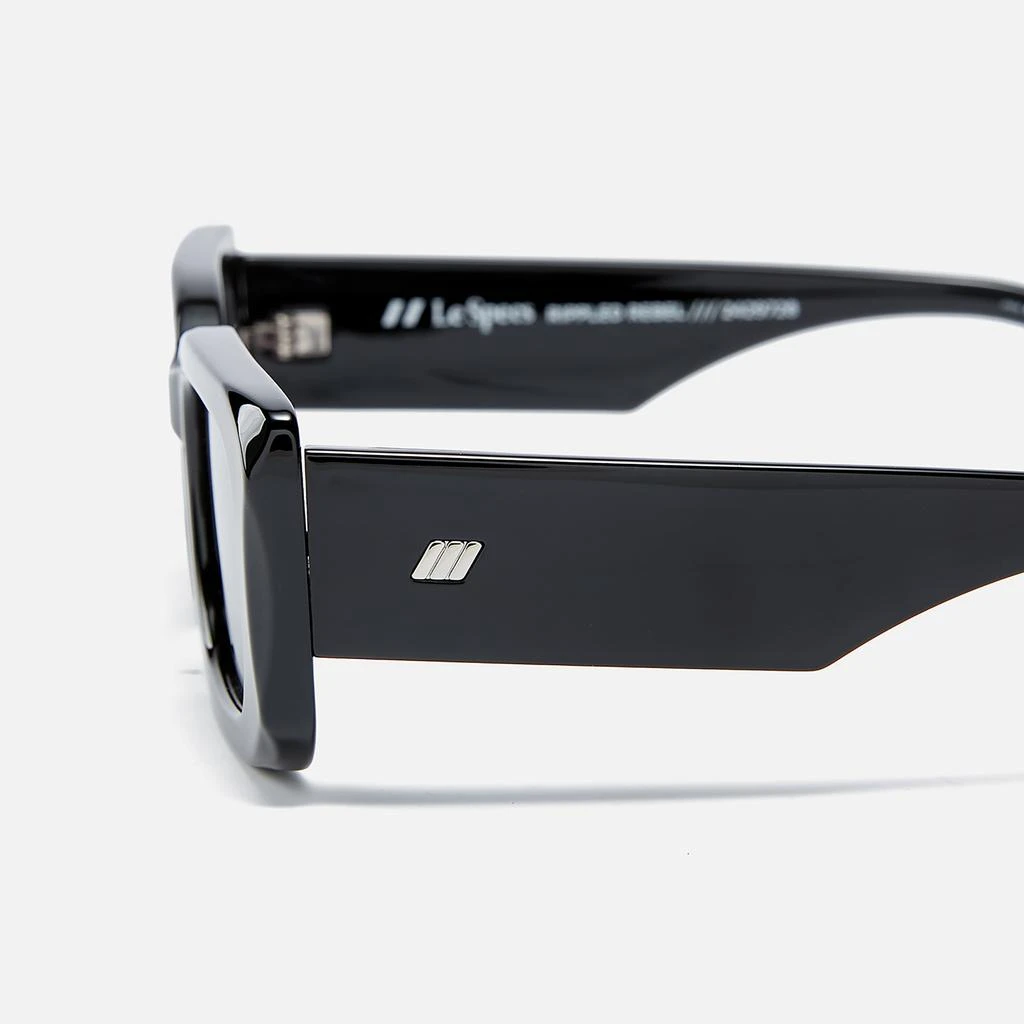 Le Specs Rippled Rebel Acetate Rectangular-Frame Sunglasses 3