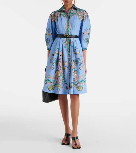 ETRO Printed cotton shirt dress 2