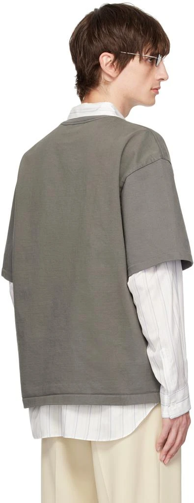 AURALEE Gray Heavyweight T-Shirt 3