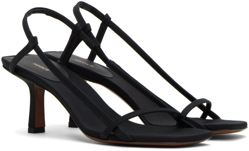 NEOUS Black Merga Heeled Sandals 4