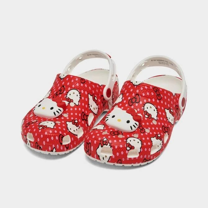 CROCS Girls' Big Kids' Crocs x Hello Kitty Classic Clog Shoes 2