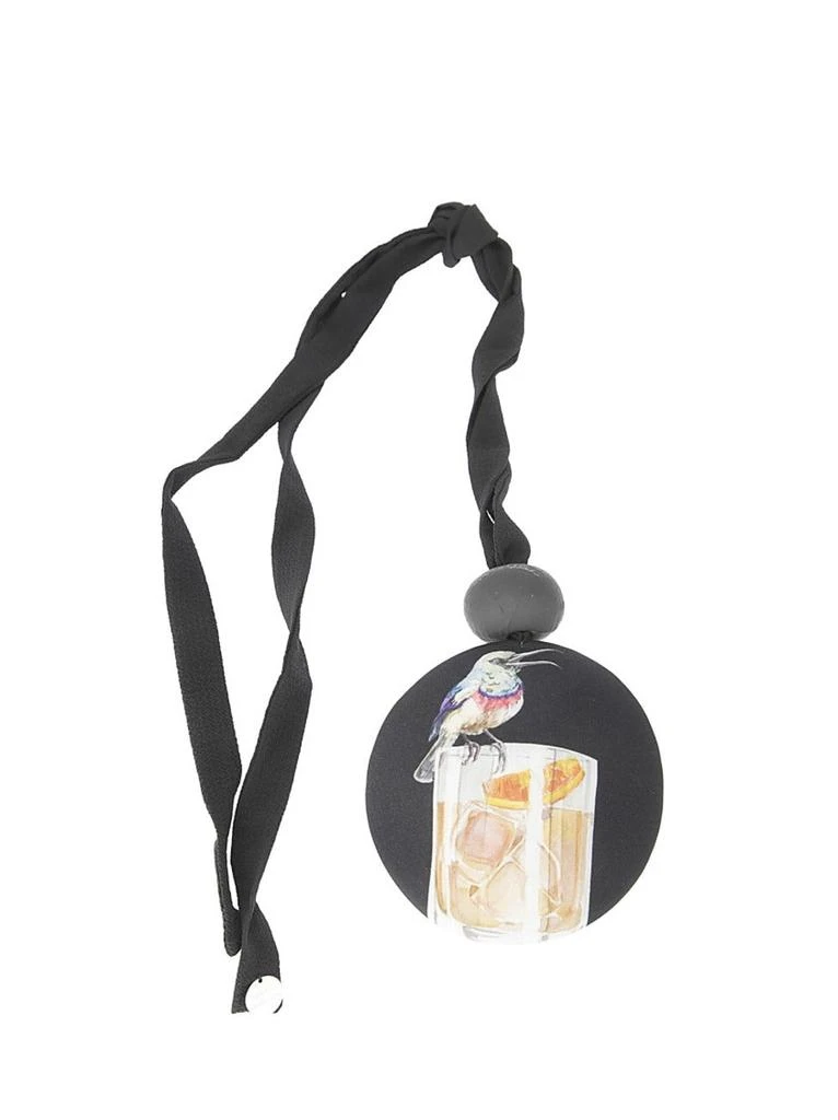 Maria Calderara Fabric Print Pendant Necklace 2