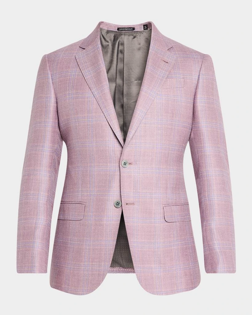 Emporio Armani Men's Textured Plaid Sport Coat 1
