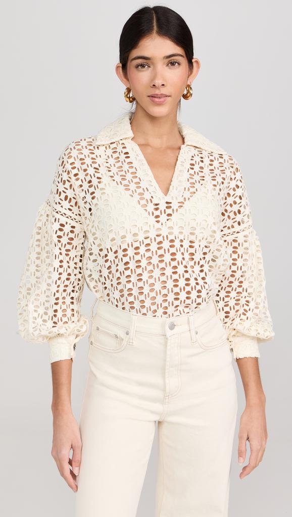 Alix of Bohemia Dylan Clover Eyelet Top