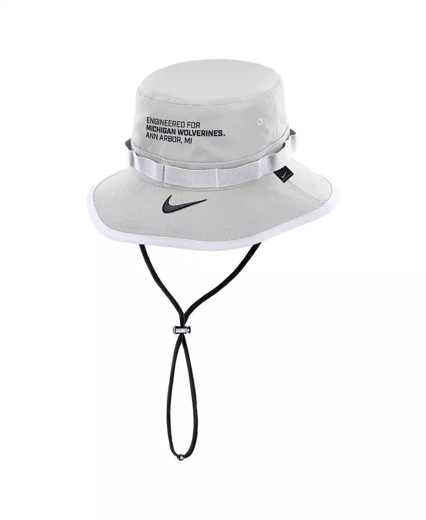 NIKE Men's Gray Michigan Wolverines 2025 Sideline Apex Boonie Bucket Hat
