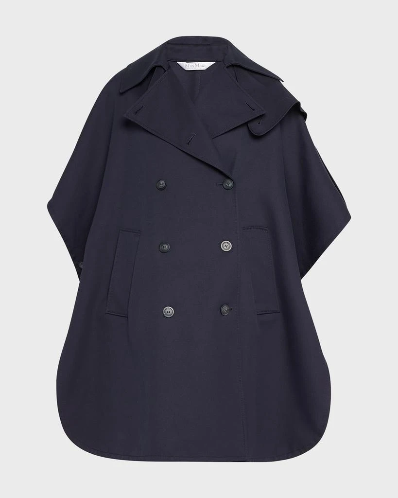 Max Mara Pernice Trench-Style Double-Breasted Cape 1