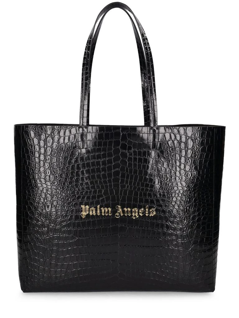Palm Angels Palm Leather Tote Bag 1