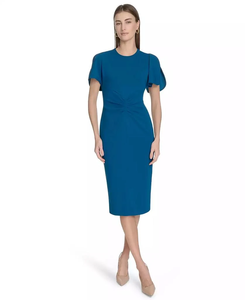 Calvin Klein Women
s Scuba Crepe Sheath Dress 1