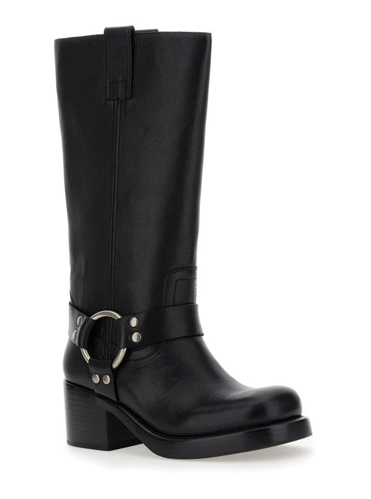 Jeffrey Campbell 'Reflection' Black Boots With Ring Detail In Leather Woman 2