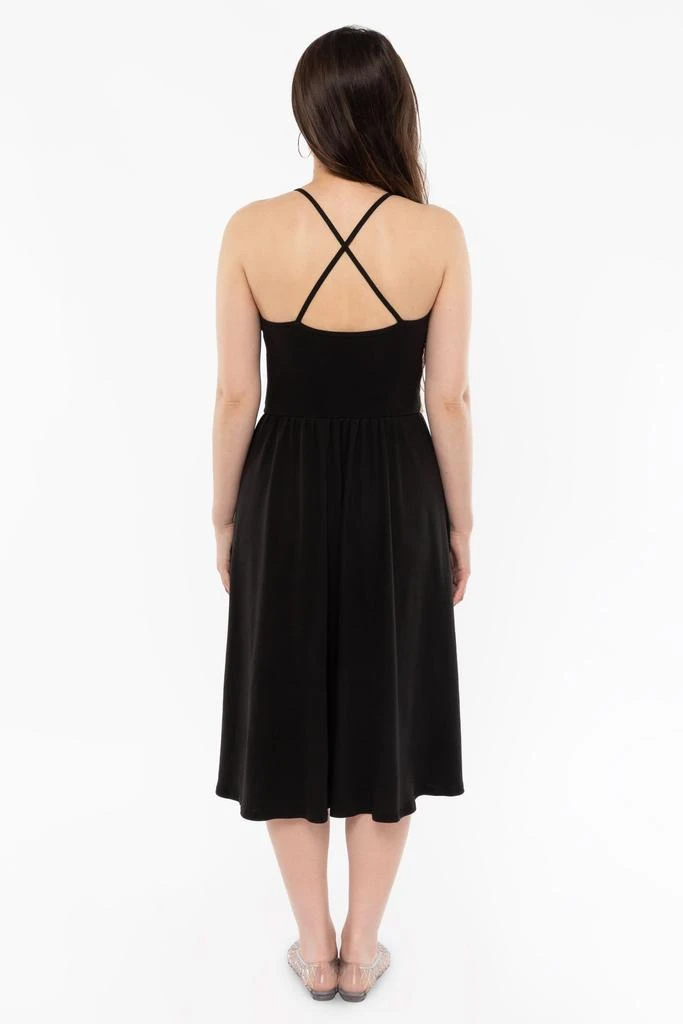 Los Angeles Apparel 43208X - Baby Rib Cross Back Summer Midi Dress 3