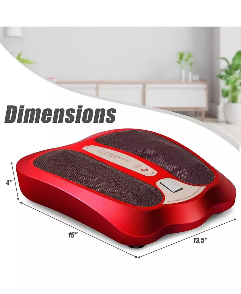 SUGIFT Shiatsu Heated Electric Kneading Foot and Back Massager-Red 4