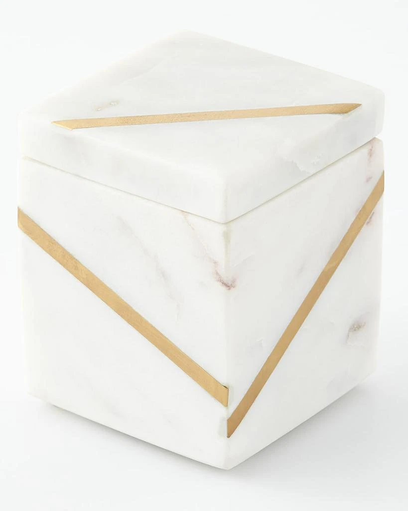 Kassatex Marble Brass Cotton Jar 1