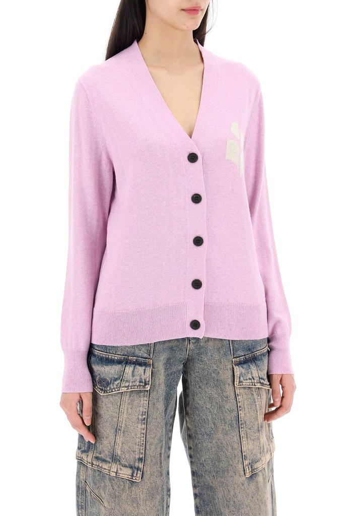 Isabel Marant karin cardigan with logo intarsia
