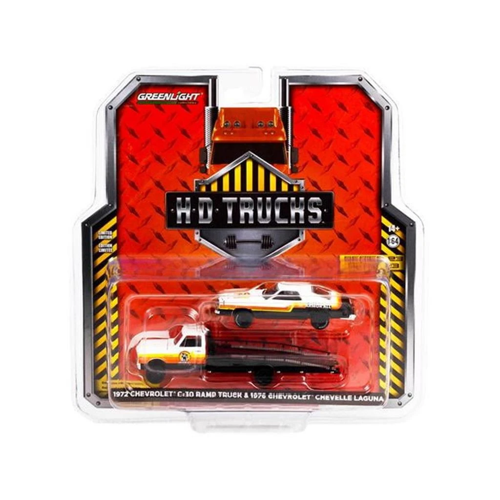 1969 Chevrolet® C-30 Dually Wrecker Tow Truck - Hazzard County Garage 1969 1 18 Scale Diecast Model Car White Blue Red 13622 P31932