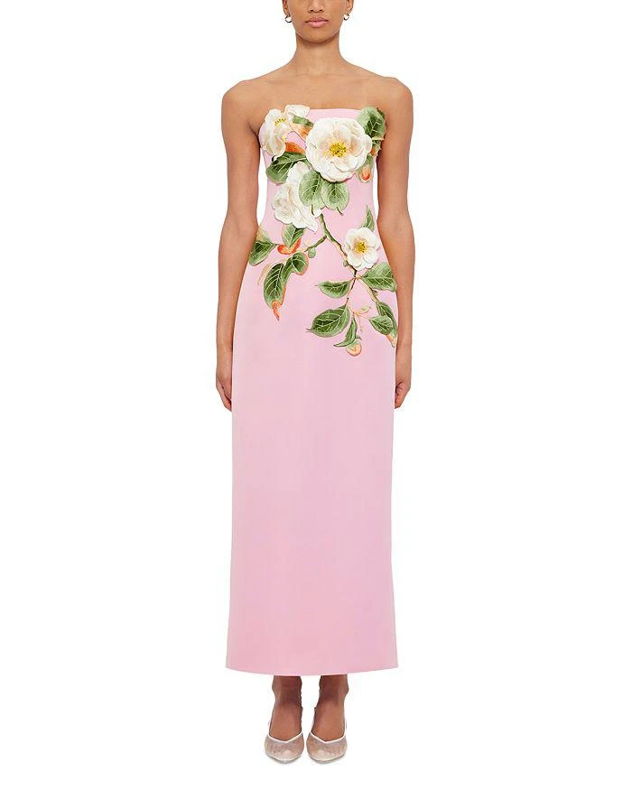 LEO LIN Rayna Appliqu Floral Bustier Maxi Dress - Dresses & Skirts - Free  Shipping - BeyondStyle
