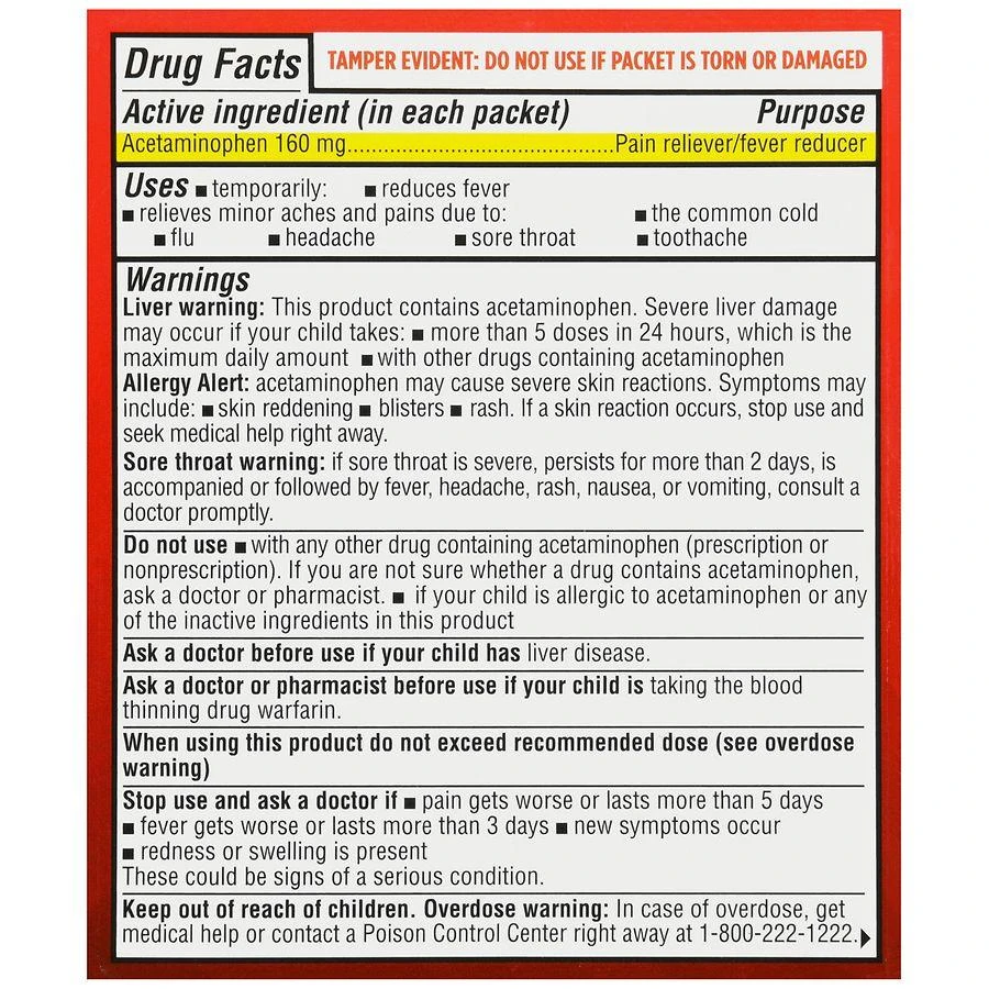 Walgreens Children's Pain & Fever Dissolve Packs Wild Berry 3