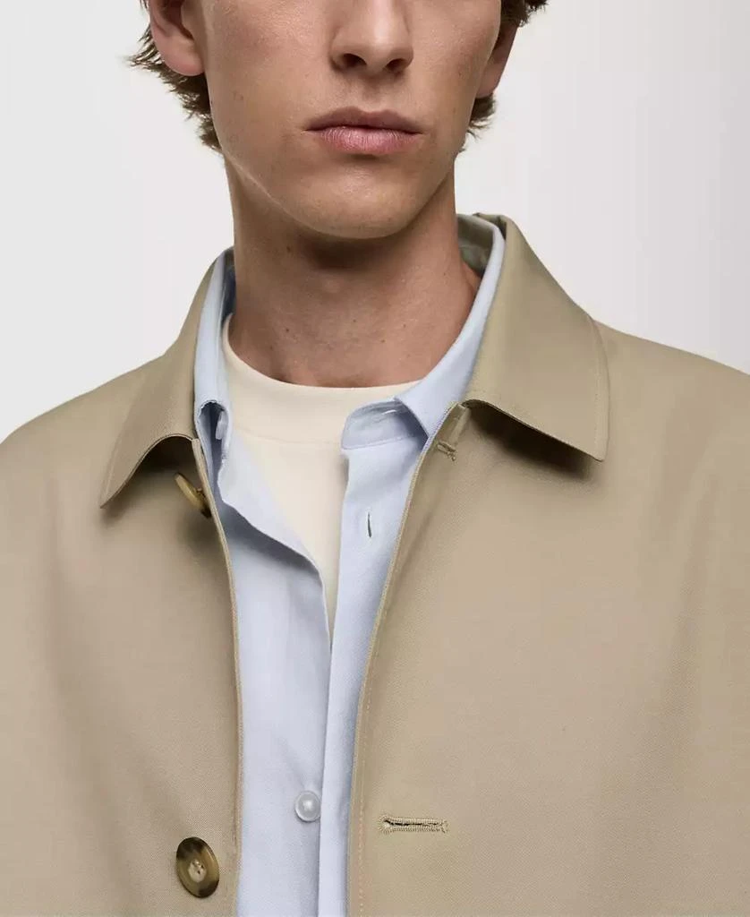 Mango Men's Relaxed-Fit Water-Repellent Trench Coat 6