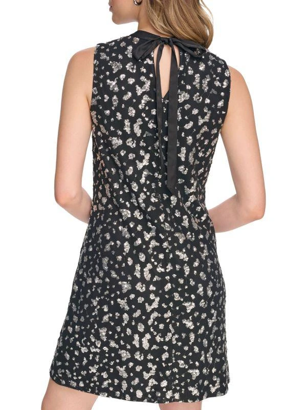 Kensie Sequin Mesh Shift Minidress 2