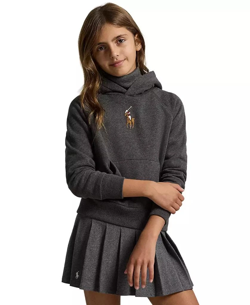 Ralph Lauren Girls 7-16 Big Pony Long Sleeve Hoodie 6