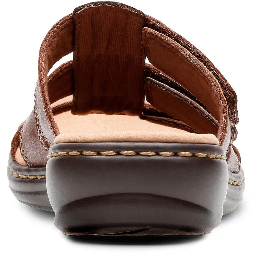 Clarks Leisa Spring Womens Leather Slip On Slide Sandals 5