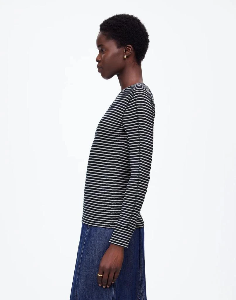 Madewell Ribbed Crewneck Long-Sleeve Tee 3