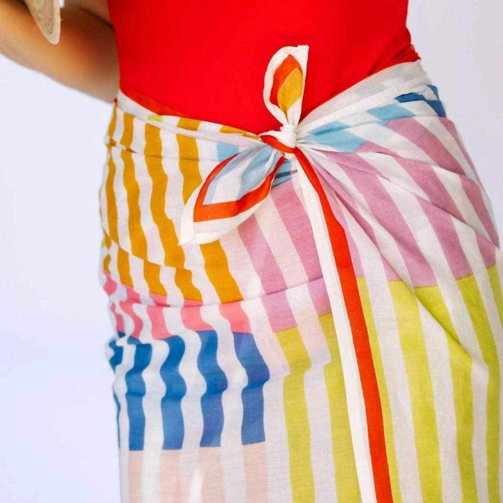 Sunshine Tienda Sunshine Tienda - Rainbow Stripe Sarong 3