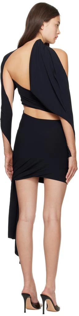 Mugler Black Wrap Minidress 3