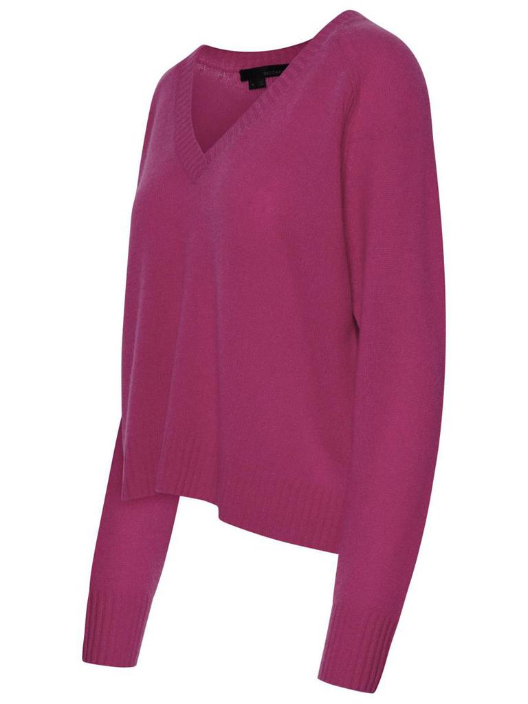 360 Cashmere 360 Cashmere 'Erin' Fuchsia Cashmere Sweater