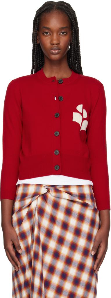 Isabel Marant Red Newton Cardigan