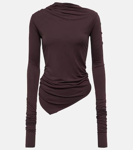 Shop Lilies draped jersey top on Sale at BeyondStyle – Get