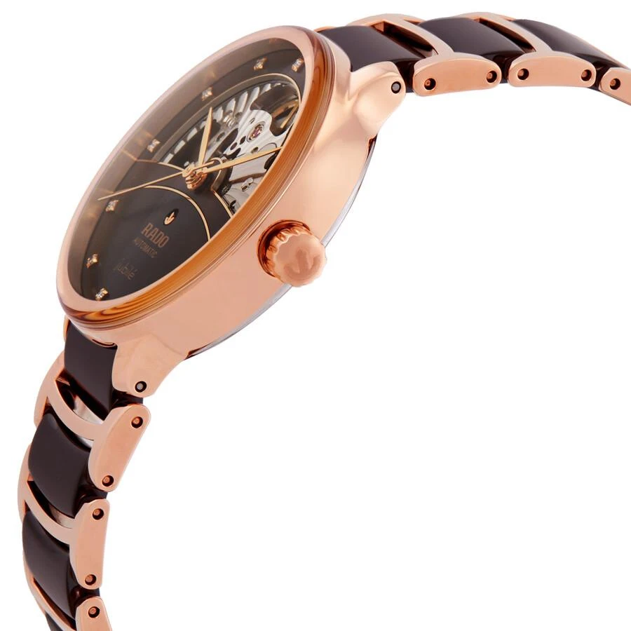 Rado Centrix Automatic Diamond Brown Dial Ladies Watch R30029902 2