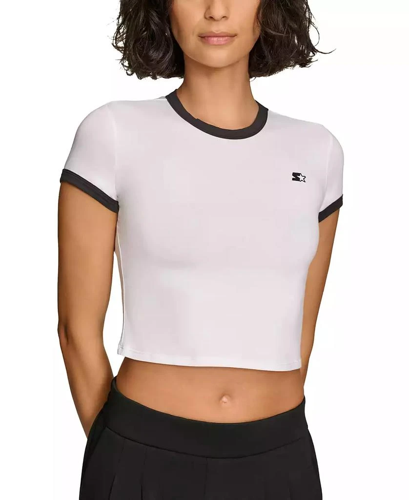 Starter Women's Cropped Ringer Baby T-Shirt 1