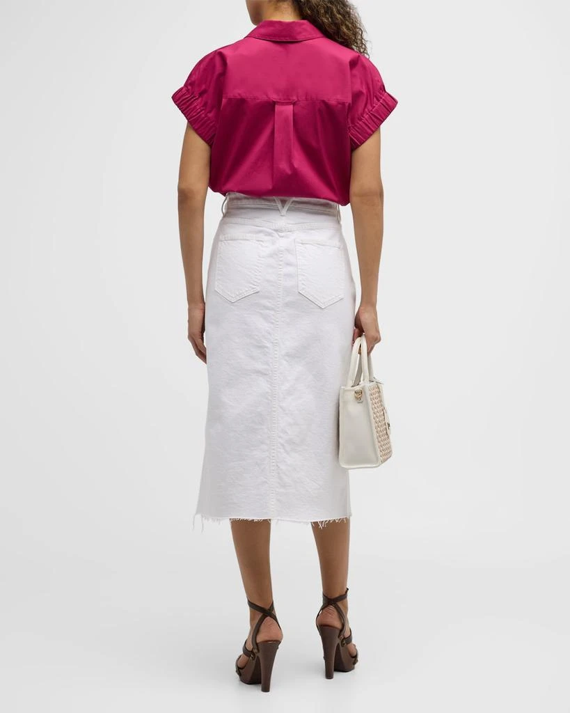 VERONICA BEARD Victoria Denim Midi Skirt 5