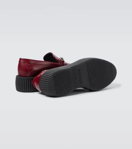 Gucci Gucci Horsebit leather platform loafers 7