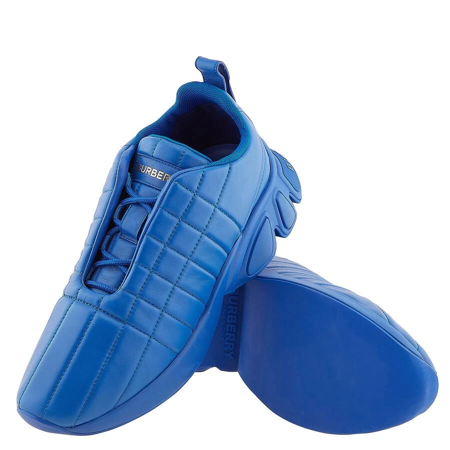 Deep Marine Blue Classic Quilted Leather Sneakers – On Sale Now