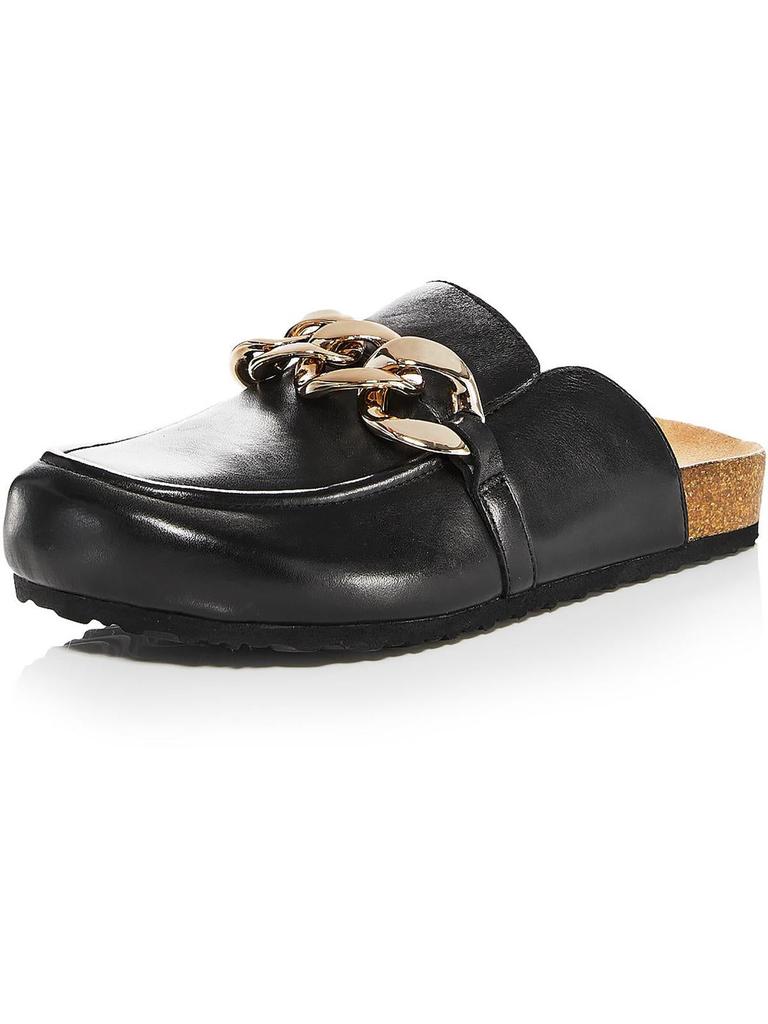 Aqua AQ Khloe Womens Chain Slip On Clogs