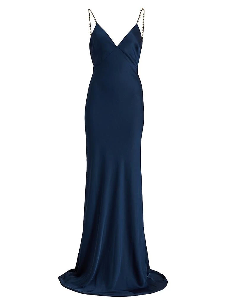 slim fit dress slacks 1990s Vera Wang Drop-waist Dress  Fruitful Bridal