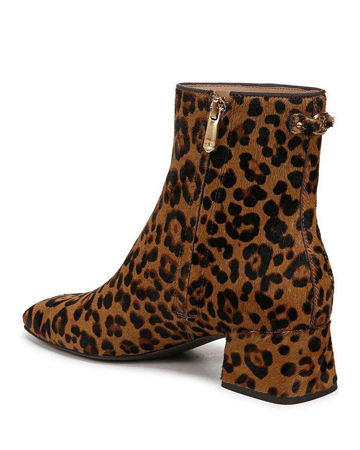 Sam Edelman Women's Paige 2 Square Toe Printed Block Heel Ankle Booties 6