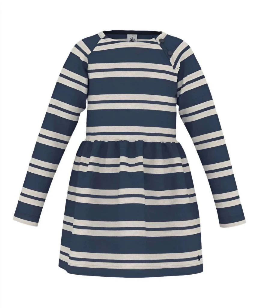 PETIT BATEAU Petit Bateau - Girls Striped Dress 1