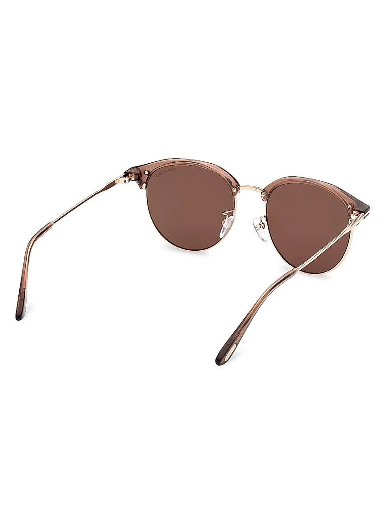 Tom Ford 55MM Clubmaster Round Sunglasses 6